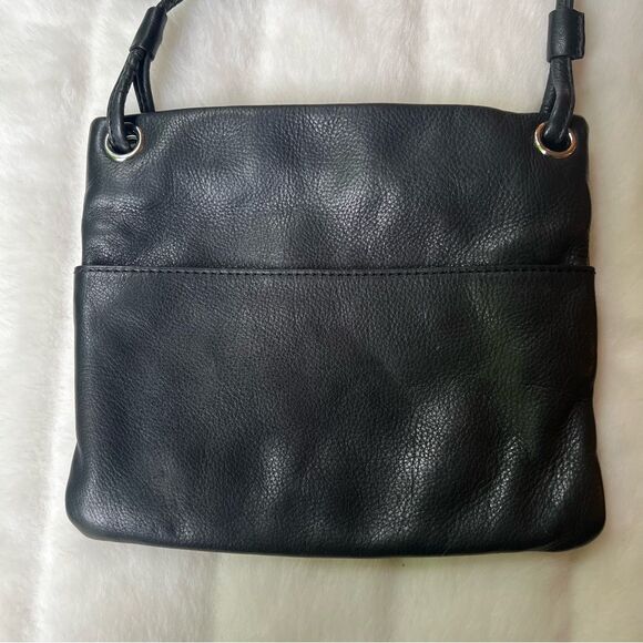 Margot Black Pebbled Leather Crossbody Bag - Picture 8 of 16